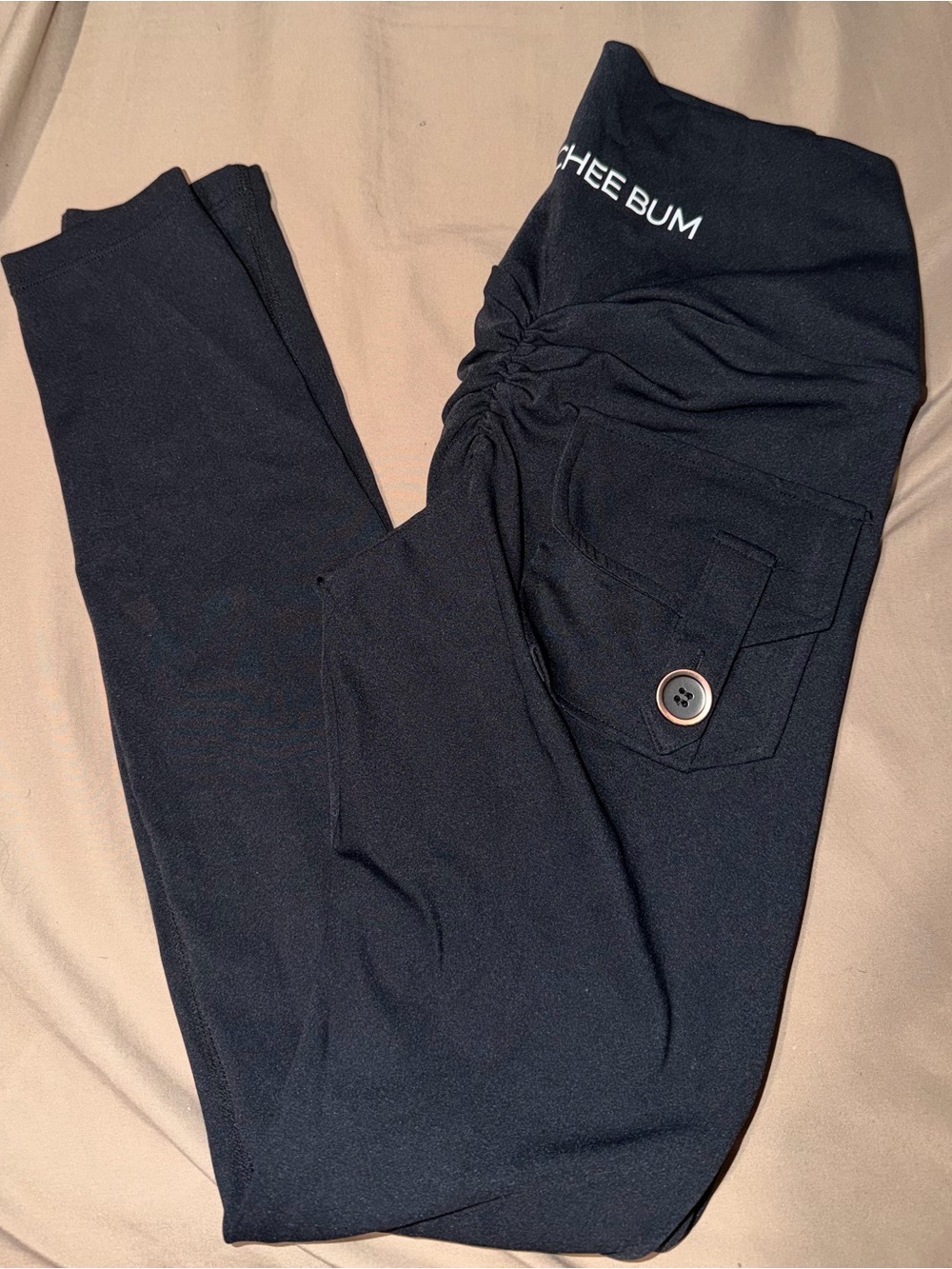 PChee Bum Black Pocket Leggings